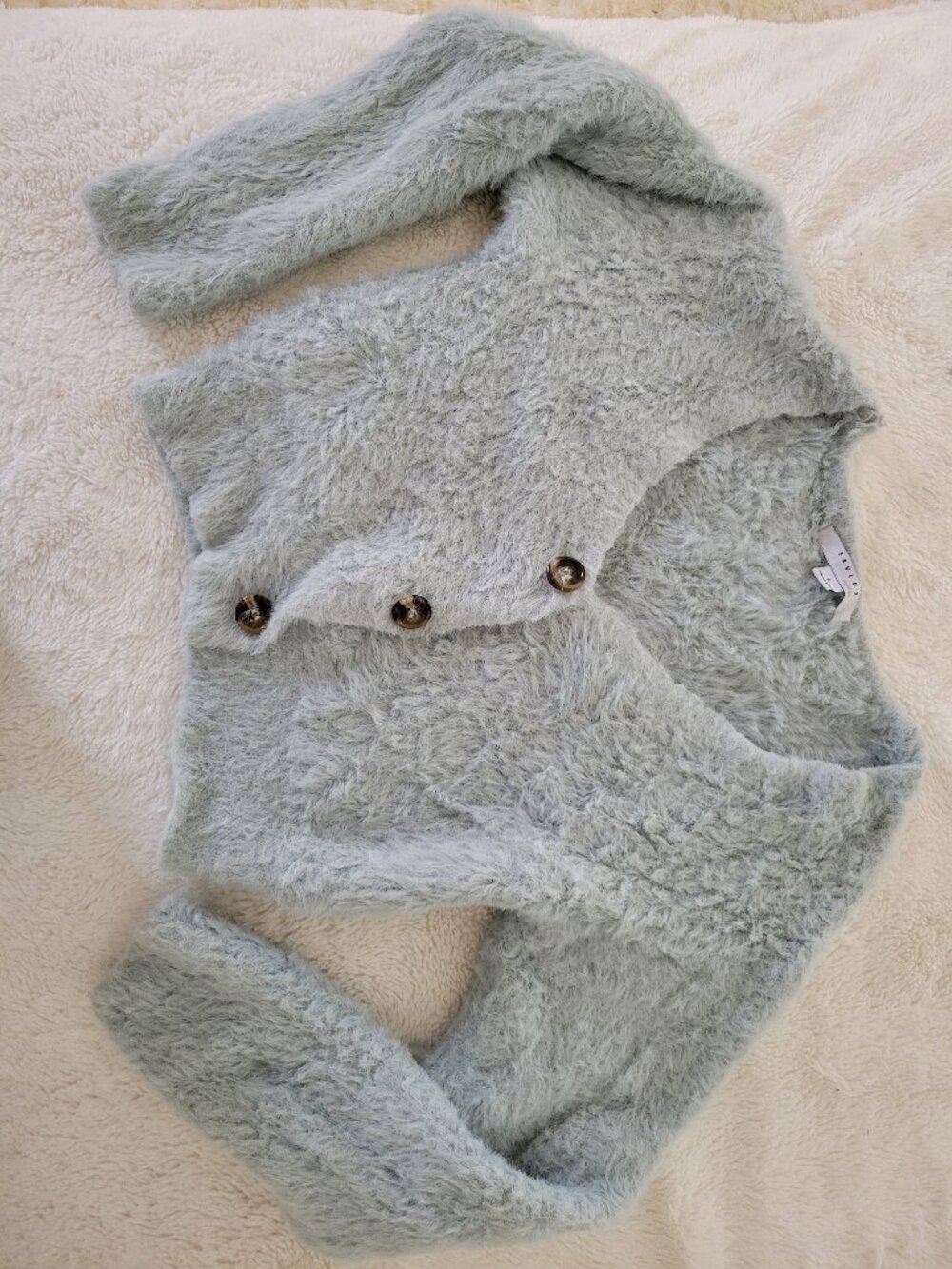Crop Faux Fur Sweater